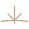 Ekena Millwork Alberta Smooth Timber Gable Bracket, Douglas Fir, 72"W x 42"H x 3 1/2"D x 3 1/2"F, 14/12 Pitch GBW072X42X0404ALB00SDF - alternate 1